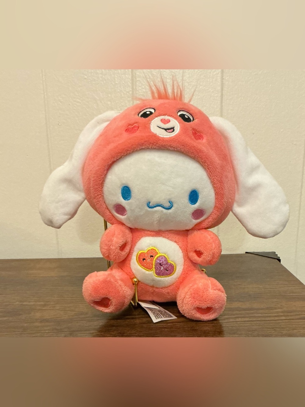 Hello Kitty and Friends x Care Bears Cinnamoroll Love-a-Lot Bear Plush